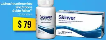 Farmacias Similares Lisina/Nicotinamida Zinc/Cobre Ácido Fólico 30 Tabletas oferta