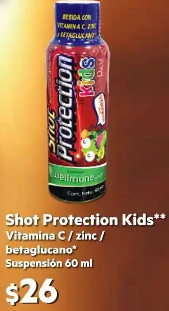 Shot Protection Kids Vitamina C/ Zinc 60ml