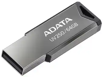 PCEL Unidad flash usb 2.0 adata uv250 de 64gb. diseño metálico. oferta