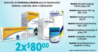 Soriana Mercado Nodrim Diclofe/Complejo B Forte Grag c/30 oferta
