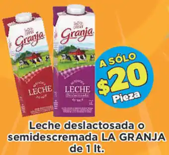 Super Aki Leche Deslactosada o Semidescremada La Granja de 1L oferta