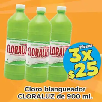 Cloro Balnqueador Cloraluz de 3x900ml