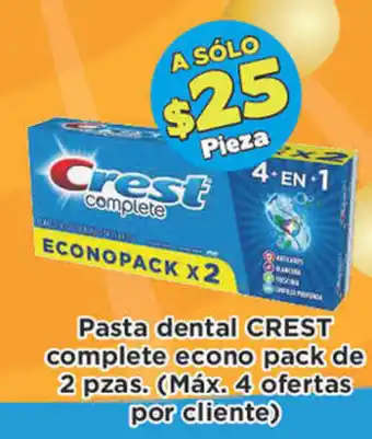 Pasta Dental Crest Complete Econo Pack de 2pzas
