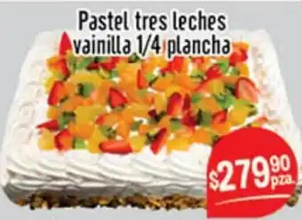 El Florido Pastel Tres Leches Vainilla 1/4 Plancha oferta