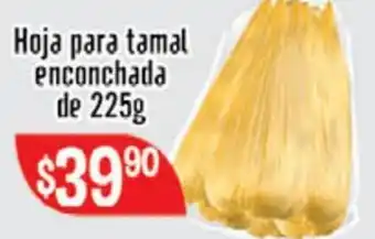 Hoja para Tamal Enconchada de 225g