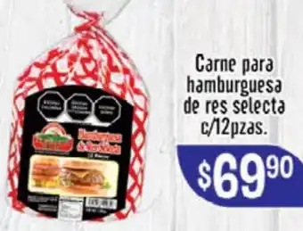 El Florido Carne para Hambueguesa de Res Selecta c/ 12 pzas oferta