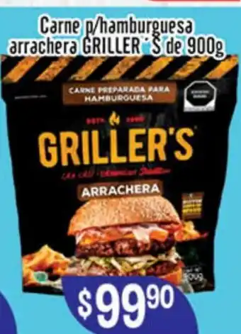 Carne p/Hamburguesa Arrachera Griller S de 900g