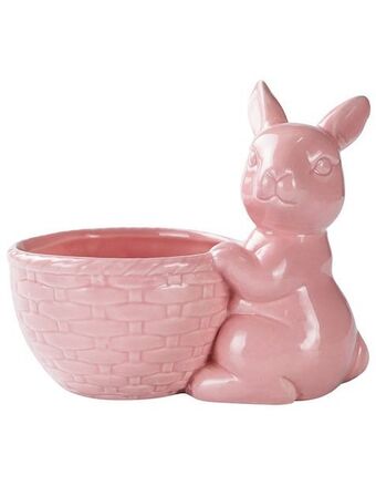 Canasta decorativa haus pascua de cerámica