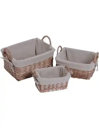 Liverpool Set cesto de fibra natural decorativos haus campestre oferta