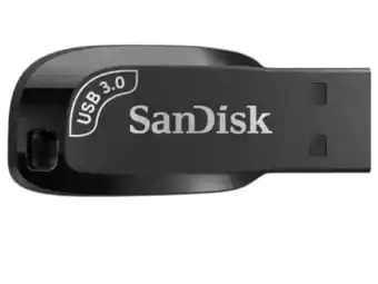 Unidad flash usb 3.0 sandisk ultra shift de 32 gb. empaque abierto, producto con desgaste y uso visible.