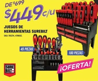 AutoZone Juegos De Herramientas Surebilt oferta