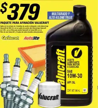 AutoZone Paquete Para Afinación Valucraft oferta