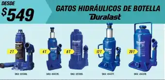 AutoZone Gatos Hidràulicos De Botella Duralast oferta