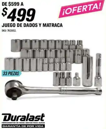 AutoZone Juego De Dados Y Matraca oferta