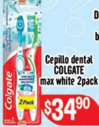 Cepillo Dental Colgate Max White 2pack