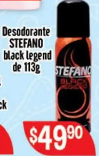 Desodorante Stefano Black Legend de 113g