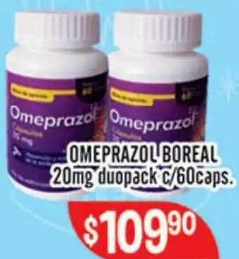 Omeprazol Boreal 20mg Doupack c/60caps