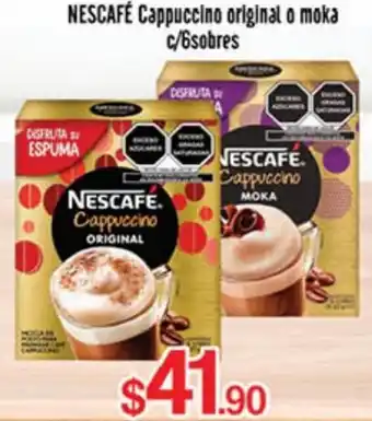 El Florido Nescafé Cappuccino Original o Moka c/6 Sobres oferta