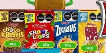 Bodega Aurrerá Cereal choco krispis 38g, corn pops, zucaritas 30g o froot loops 25g oferta