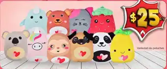Bodega Aurrerá Variedad de peluches oferta