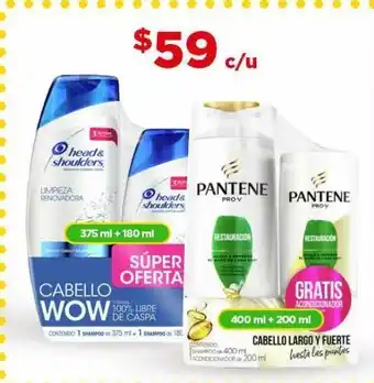Bodega Aurrerá Shampoo y acondicionador head & shoulders 375ml + 180ml oferta
