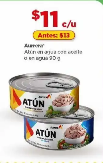 Bodega Aurrerá Atún aurrera en agua o en aceite 90g oferta
