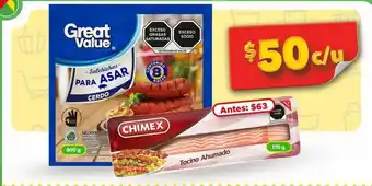 Bodega Aurrerá Tocino ahumado chimex 170g oferta