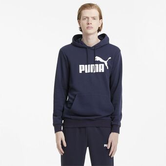 Puma Sudadera con gorra con logotipo grande para hombre essentials oferta