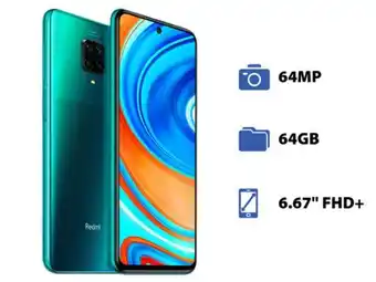 PCEL Smartphone xiaomi redmi note 9 pro: procesador snapdragon 720g octa-core (hasta 2.3ghz), memoria ram de 6gb, almacenamiento d oferta