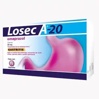 Sanborns Losec a-20 20 mg 14 cápsulas oferta