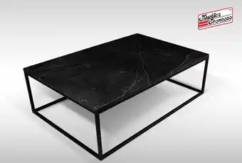 Muebles Troncoso Mesa centro greca rectangular marmol negro oferta