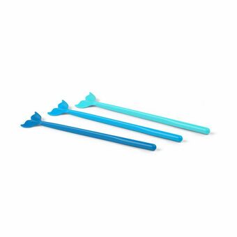 Elektra Agitadores para Bebidas Fred & Friends Azul 6 pzs oferta