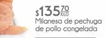 Milanesa de pechuga de pollo congelada x kilo