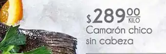 Camarón chico sin cabeza x kilo