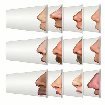 Vasos Desechables Fred & Friends Nose 24 pzs