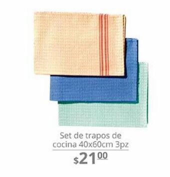 La Comer Set de trapos de cocina 40x60cm 3pz oferta