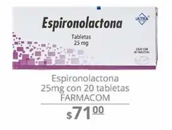 La Comer Espironolactona 25mg 20 tabs oferta
