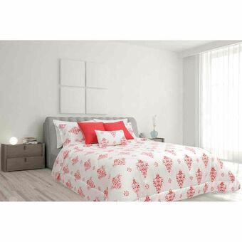 Set de Cama Matrimonial-Queen Size Spring Air Medallón 6 pzs Coral
