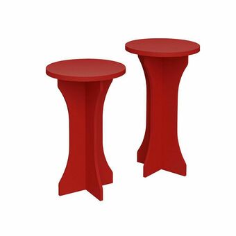 Set de 2 Mesas Laterales Luck Rojo