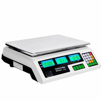 Elektra Bascula Digital 40 Kg Comercial Pantalla Lcd Función Tara oferta