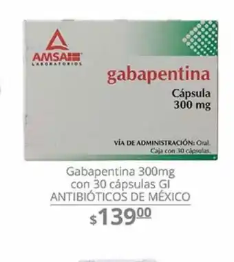 La Comer Gabapentina 300mg oferta