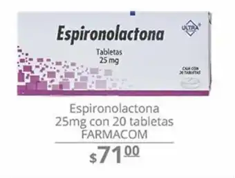 La Comer Espironolactona 25 mg oferta