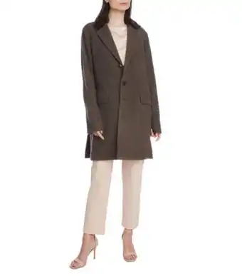 Abrigo midi con botones mujer