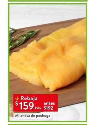 Walmart Milanesa de pechuga oferta