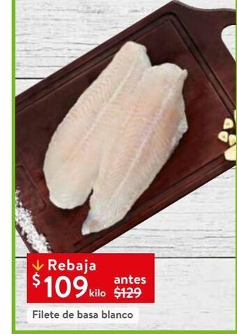 Walmart Filete de basa blanco oferta