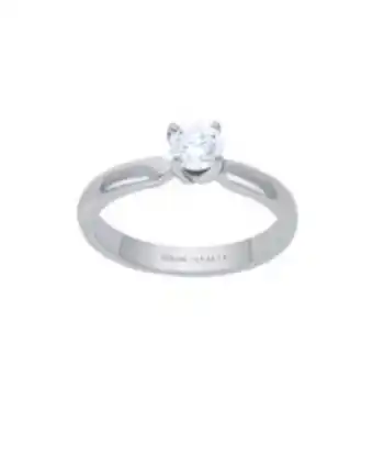 Joyerías Bizzarro Anillo de compromiso solitario de oro blanco con un diamante de 50 puntos oferta