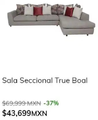 Sears Sala Seccional True Boal oferta