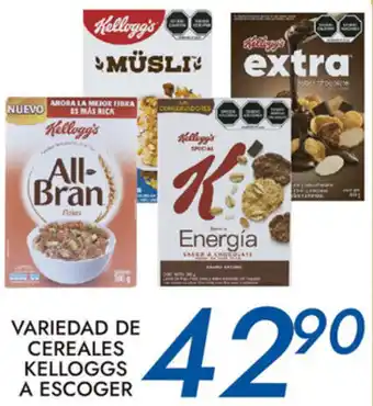 Varieda De Cereales Kelloggs A Escoger