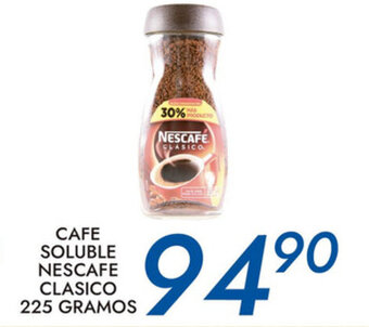 Alsuper Cafe Soluble Nescafe Clasico 225 Gramos oferta