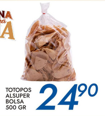 Totopos Alsuper Bolsa 500 Gr